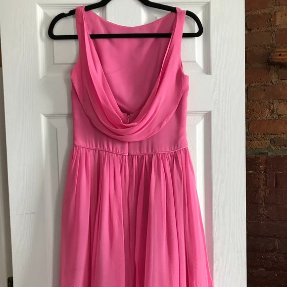 Vintage Milly Silk Pink Cocktail Dress - Picture 4 of 7